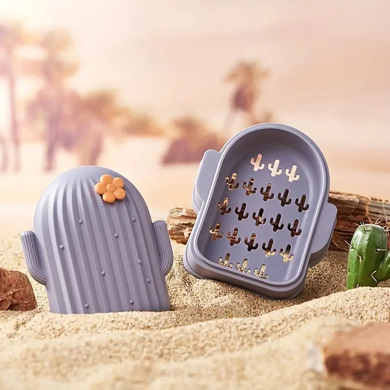 Cactus Soap Dish With Lid, Double Layer Draining Soap Box, Mushy Travel Soap Container, Fashionable Soaps For Bathroom And Kitchen Cactus Soap Dish With Lid, Double Layer Draining Soap Box, Mushy Travel Soap Container, Fashionable Soaps For Bathroom And Kitchen